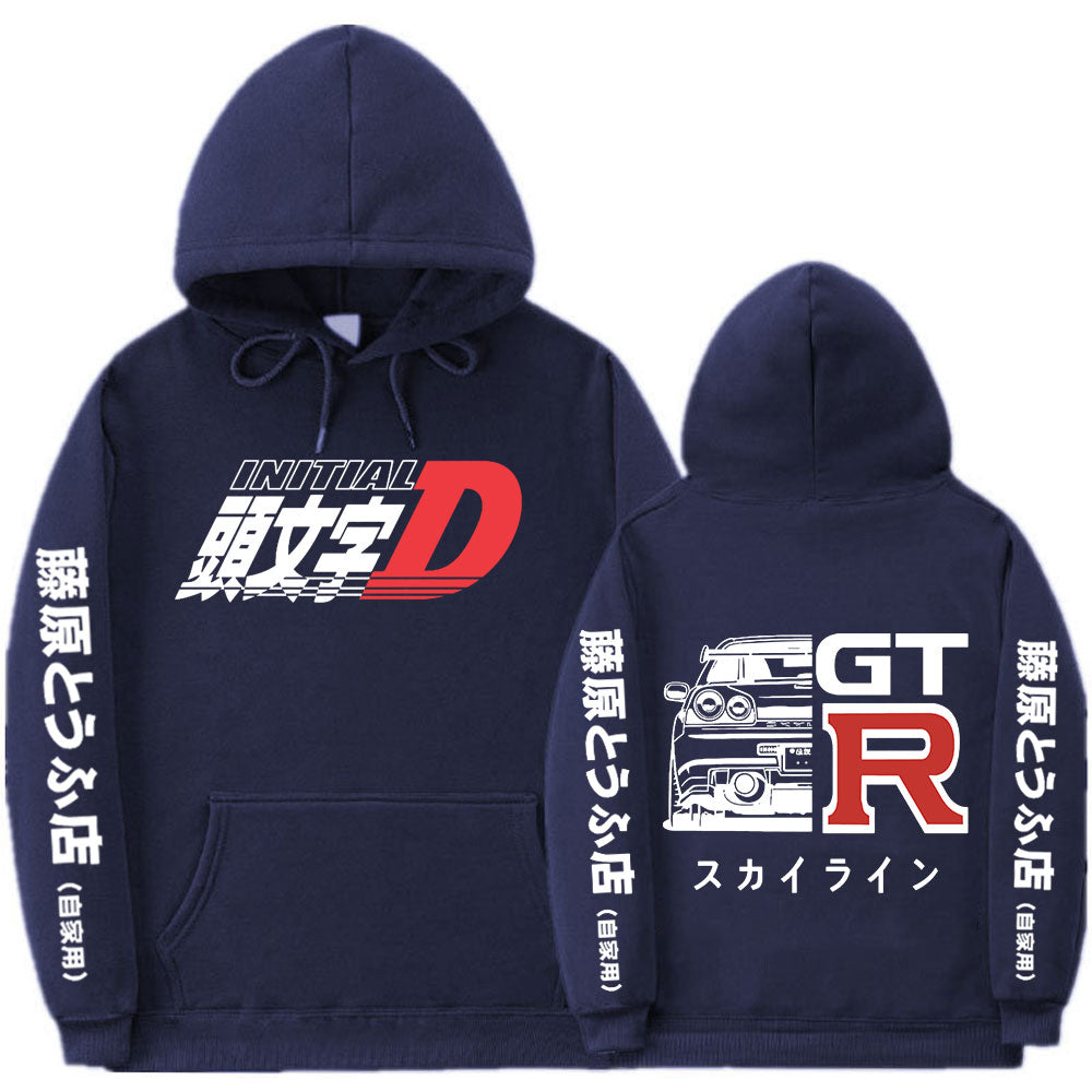 R34 Kapuzenpullover mit Initial D