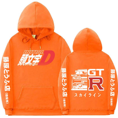 R34 Kapuzenpullover mit Initial D