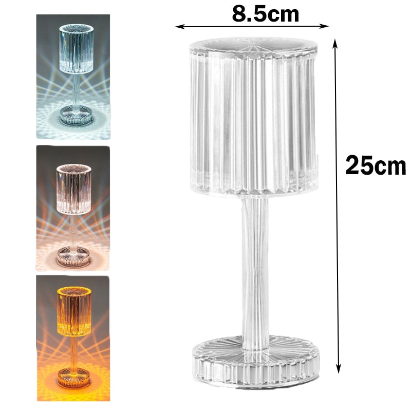 Diamant-Kristalllampe