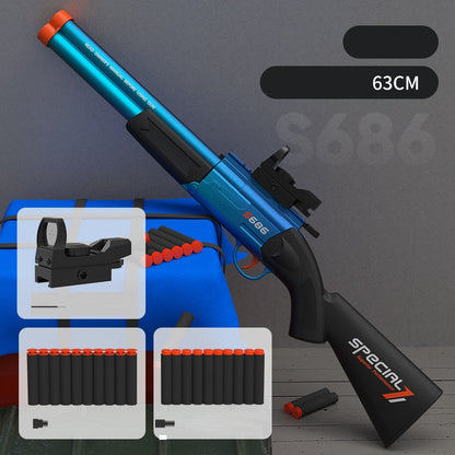 S686 Doppelläufige Soft Bullet Shotgun Spielzeugpistole 