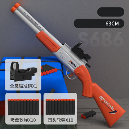 S686 Doppelläufige Soft Bullet Shotgun Spielzeugpistole 