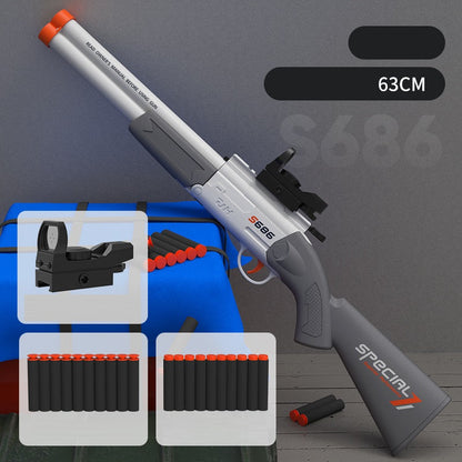 S686 Doppelläufige Soft Bullet Shotgun Spielzeugpistole 