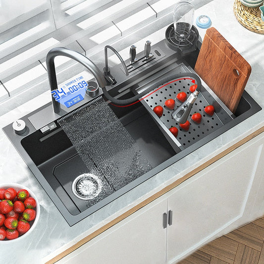 Fregadero de cocina de acero inoxidable
