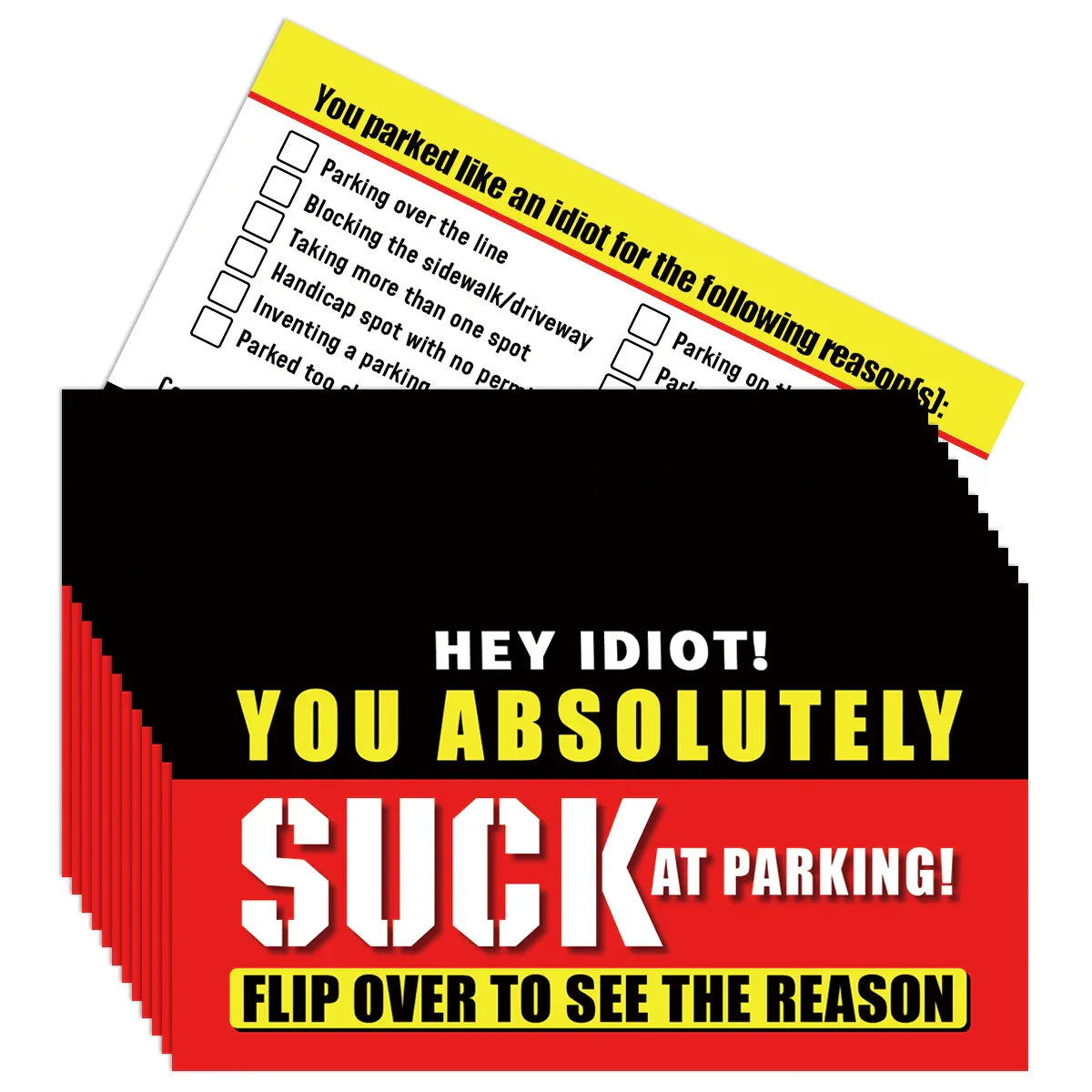 Stop Bad Parking Cards® (50er-Packung) 