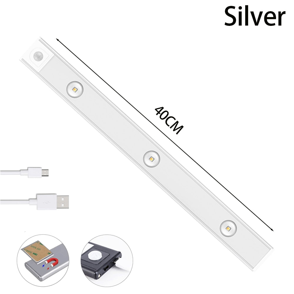 Luz LED nocturna con sensor de movimiento y USB 