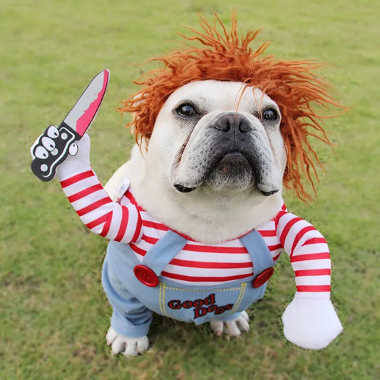 SpookyBoo - Disfraz de perro de muñeco mortal