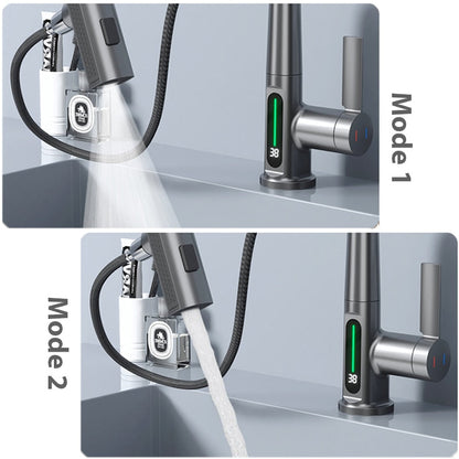 Wasserhahn mit digitaler Temperaturanzeige 
