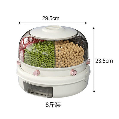 Dispensador de cereales giratorio