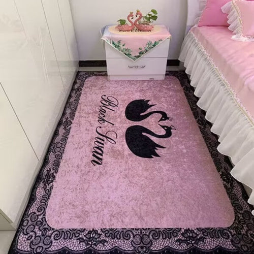 Nachttischteppich Schwan