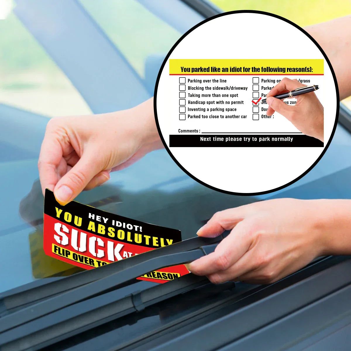 Stop Bad Parking Cards® (50er-Packung) 