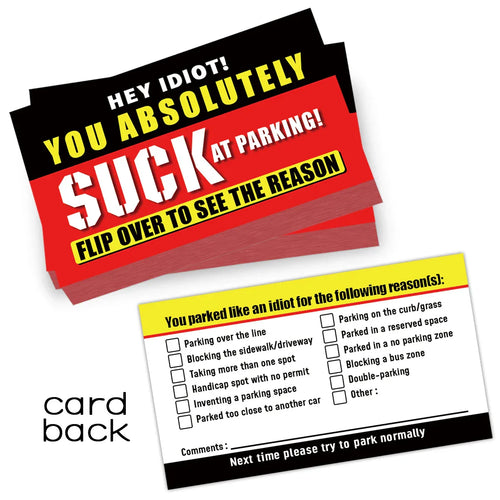 Stop Bad Parking Cards® (50er-Packung) 