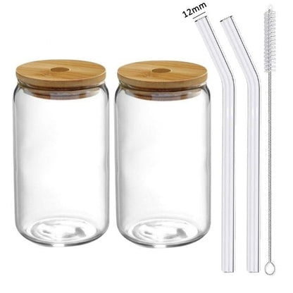 Vaso de cristal transparente