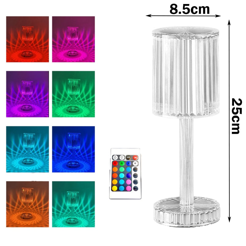Diamant-Kristalllampe