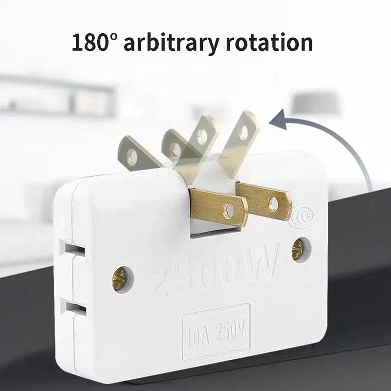 3-in-1-Verlängerungsstecker, elektrischer Adapter 
