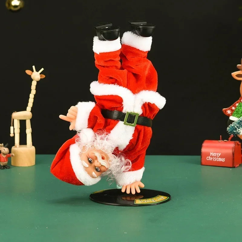 Breakdance-Weihnachtsmann Dynamische Weihnachtsfigur
