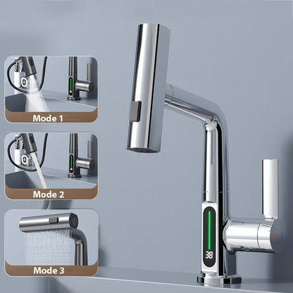 Wasserhahn mit digitaler Temperaturanzeige 