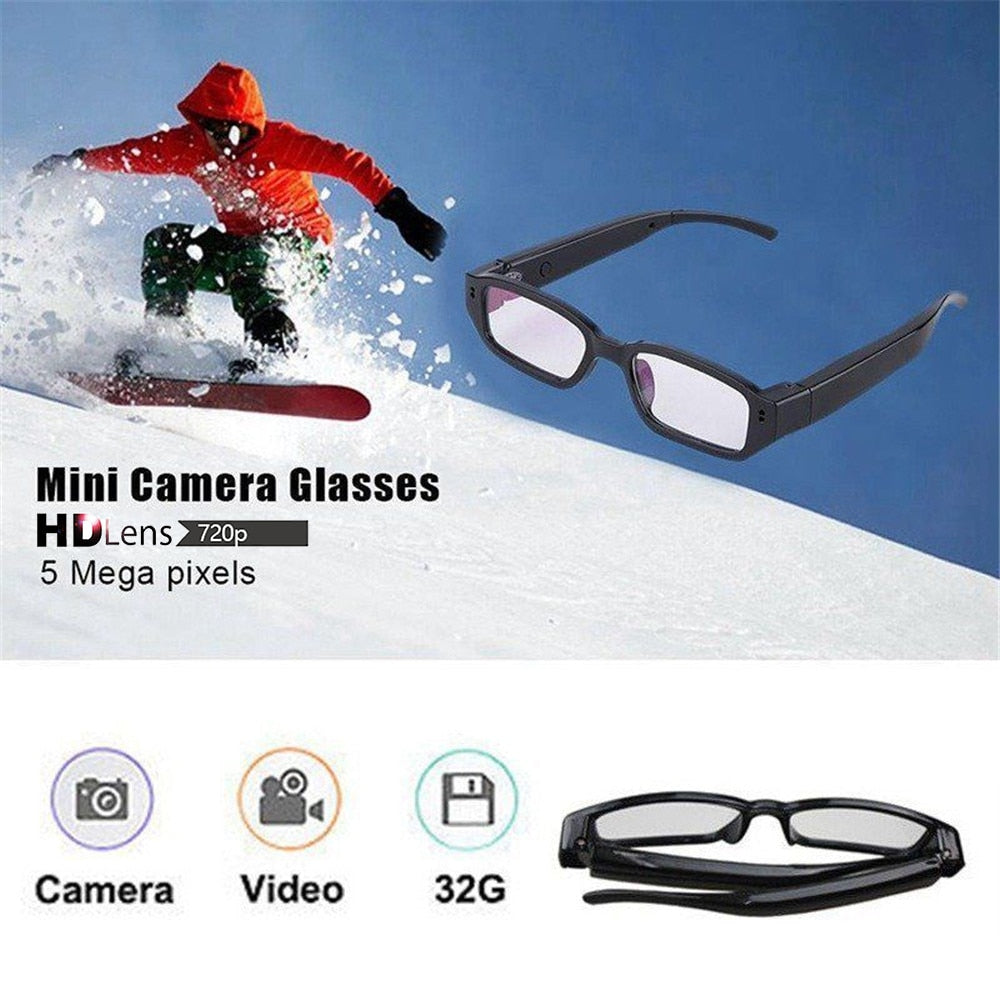 Cámara de conducción liviana con grabadora de video de gafas inteligentes de 720P HD