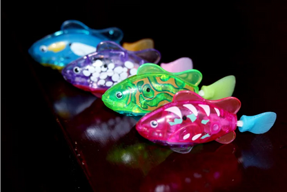 5 Stück schwimmende Roboterfische mit LED-Licht