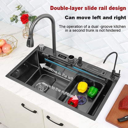Fregadero de cocina de acero inoxidable
