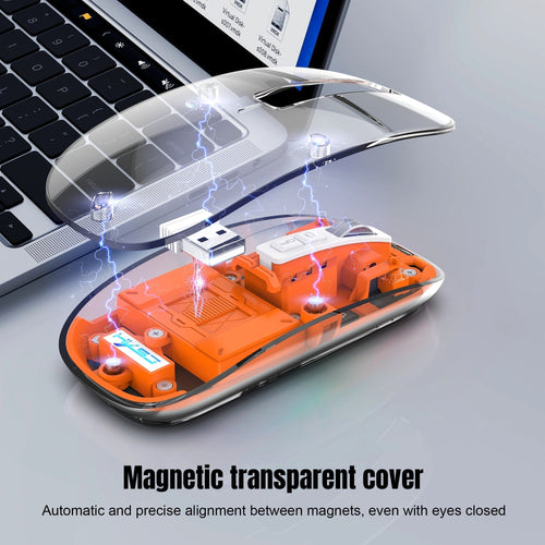 Kabellose transparente Maus 