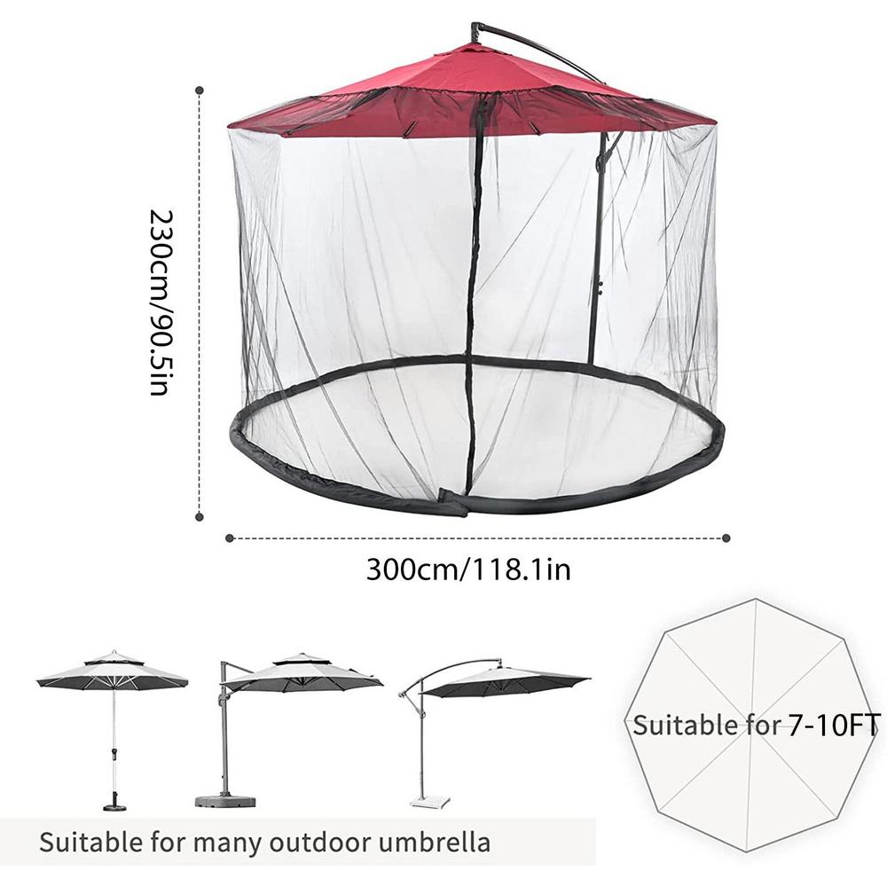 Malla mosquitera para sombrilla 