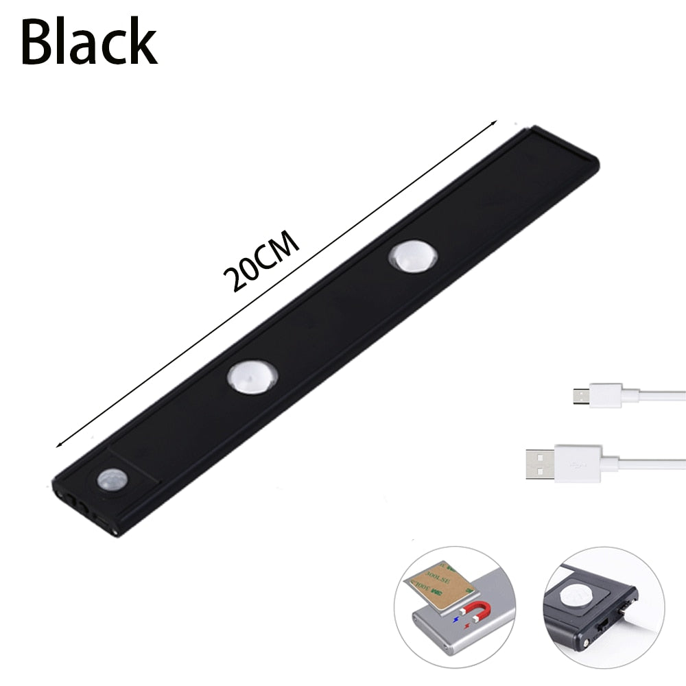 Luz LED nocturna con sensor de movimiento y USB 
