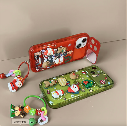 🎄Weihnachtsbaum-Anhänger Flip Mirror Case Cover für iPhone🎅