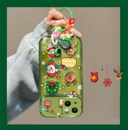🎄Weihnachtsbaum-Anhänger Flip Mirror Case Cover für iPhone🎅