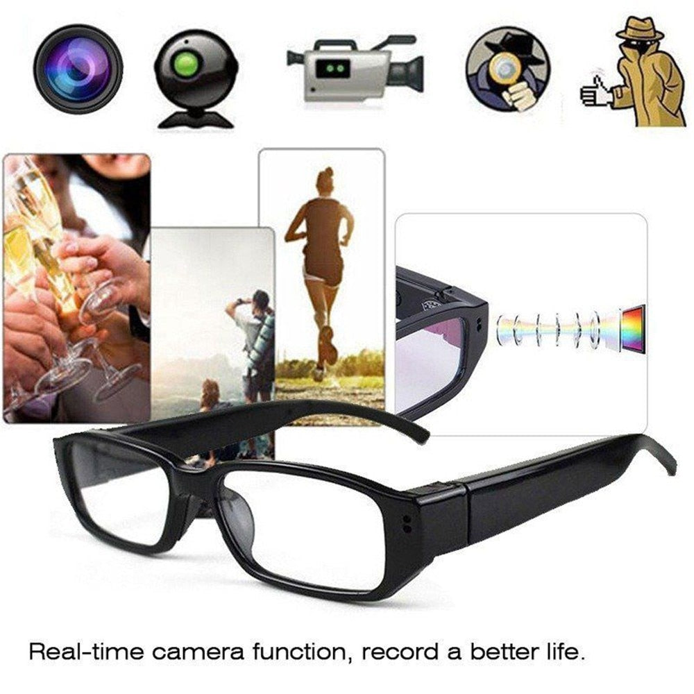 Cámara de conducción liviana con grabadora de video de gafas inteligentes de 720P HD