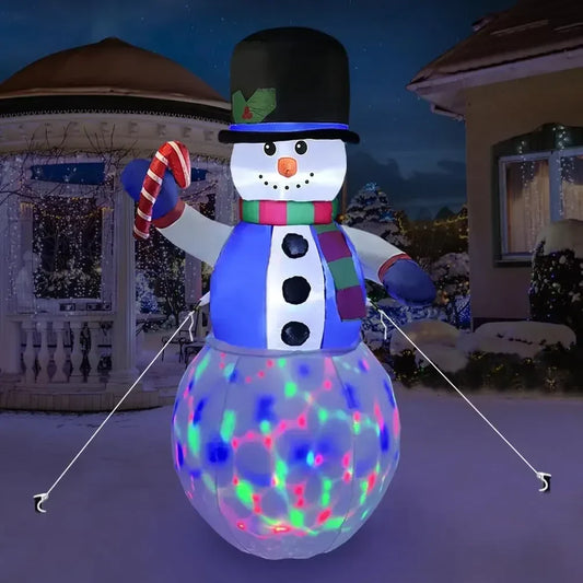 6 Fuß aufblasbarer Schneemann mit LED