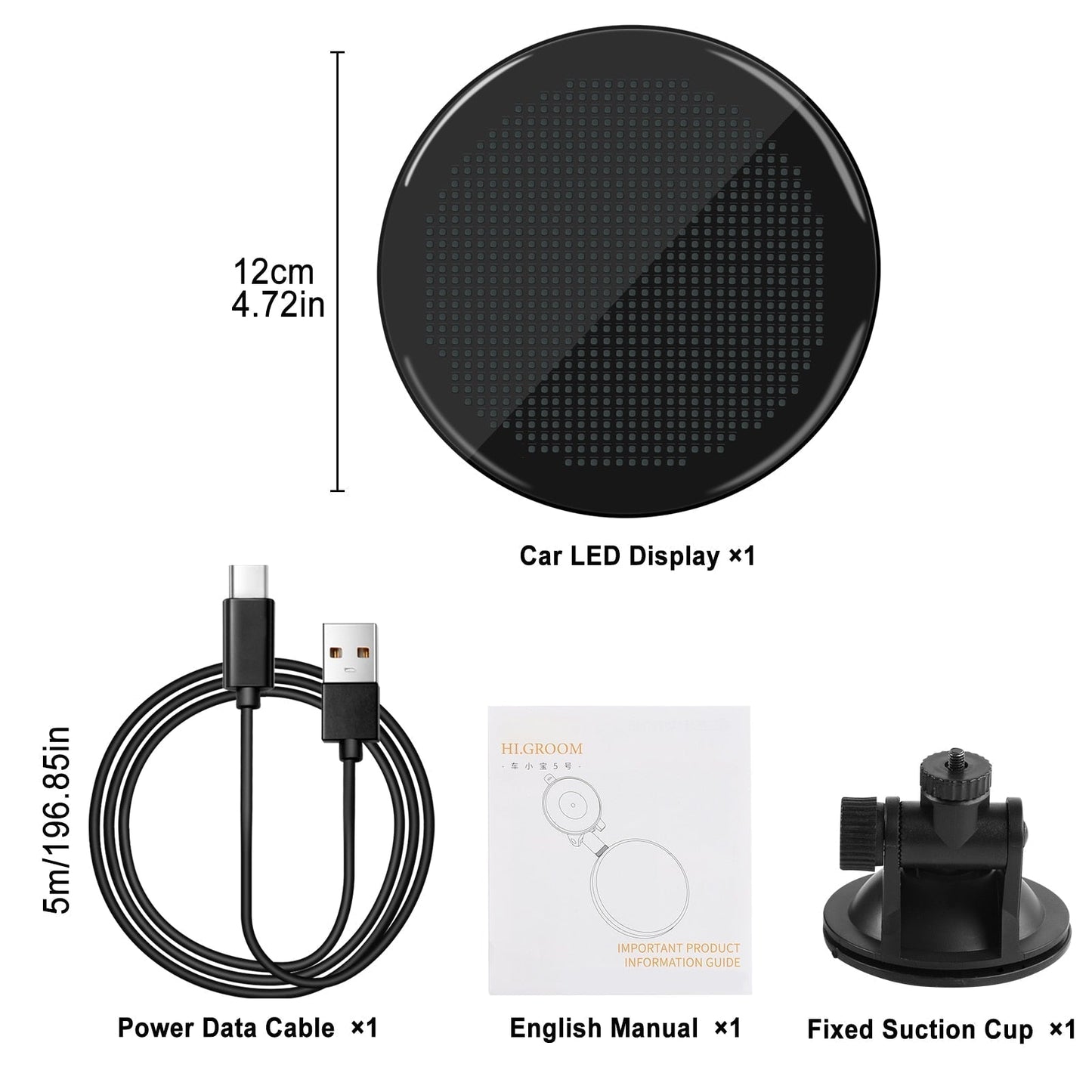 Auto Emoji LED-Lichtanzeige