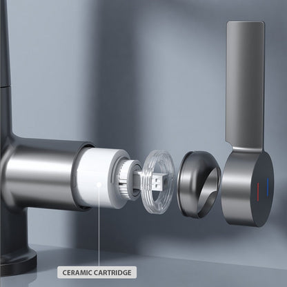 Wasserhahn mit digitaler Temperaturanzeige 