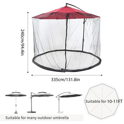 Malla mosquitera para sombrilla 
