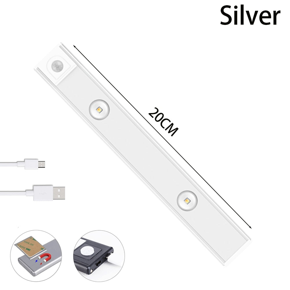 Luz LED nocturna con sensor de movimiento y USB 