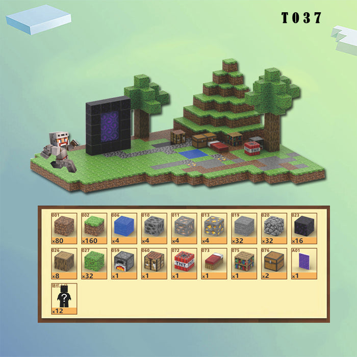 384-teiliges Magnet-Dschungel-Teleport-Modellset – Magnetisches Spielzeug