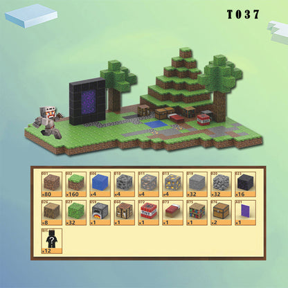 384-teiliges Magnet-Dschungel-Teleport-Modellset – Magnetisches Spielzeug