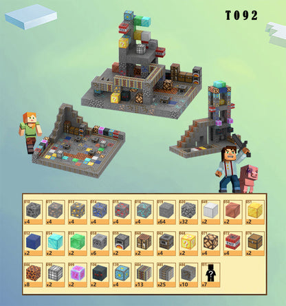 224-teiliges Magnetbaustein-Set zum Bauen einer Mine mit Magnetwelt für Jungen und Mädchen, sensorisches STEM-Spielzeug für Kleinkinder, Geschenke – T092