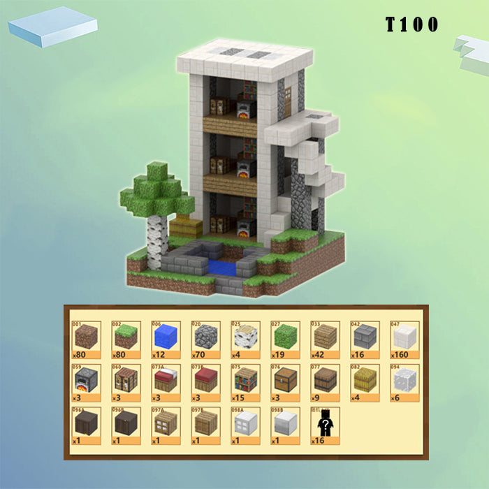 538PCS Mine World baut Modellsatz magnetische Bausteine ​​Spielzeug