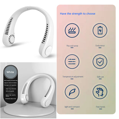 BlowBurst™ - Rechargeable Portable Mini Neck Fan
