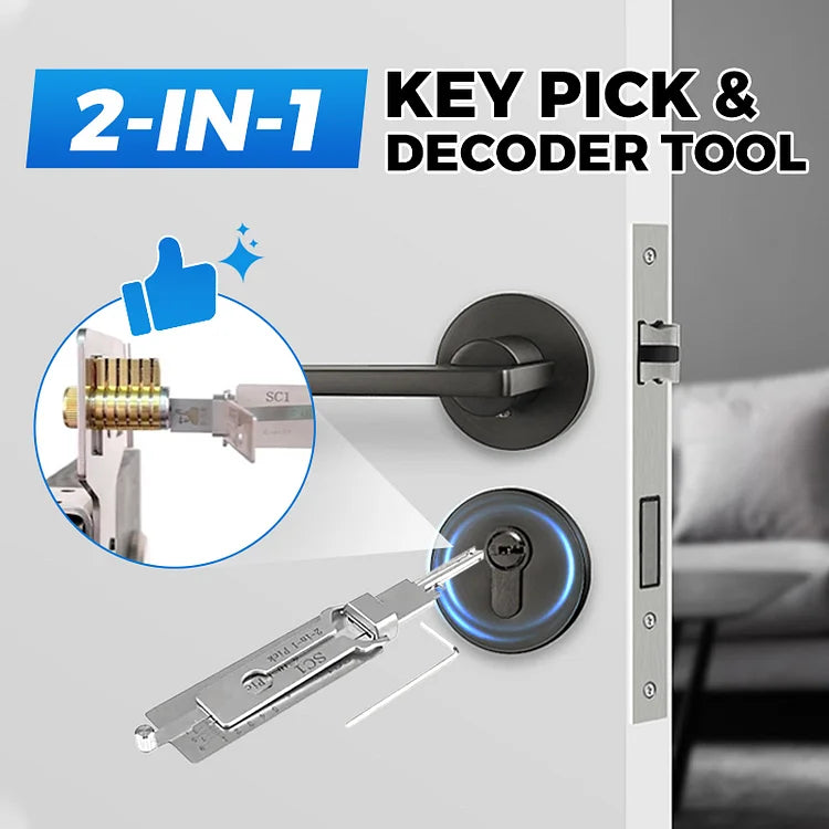 🔓️2-in-1-Schlüsselpick- und -Decoder-Tool 