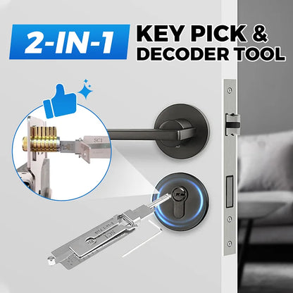 🔓️2-in-1-Schlüsselpick- und -Decoder-Tool 