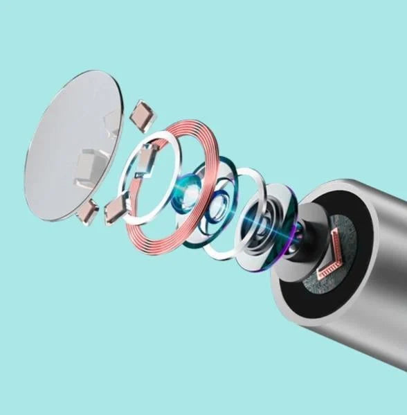 Cuchara para quitar la cera de los oídos con wifi, carga USB 1296P HD 