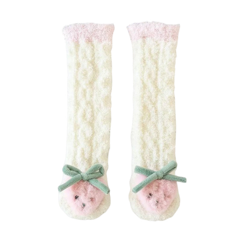 Flauschige Baby-Hausschuhsocken