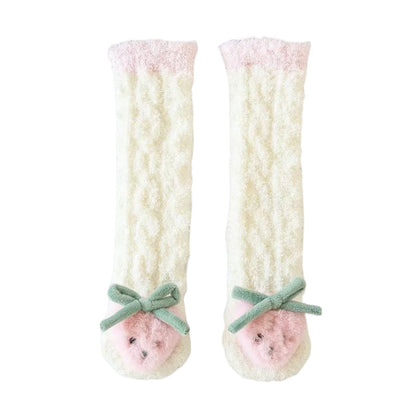 Flauschige Baby-Hausschuhsocken