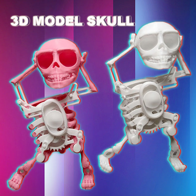 Tanzender Totenkopf 3D-Modell