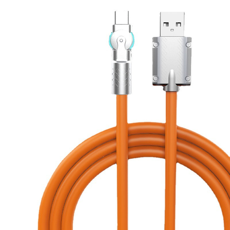Cable de carga USB giratorio Apple y Type-C