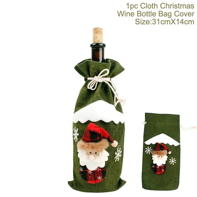 Funda navideña para botella 