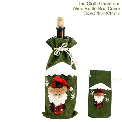 Funda navideña para botella 