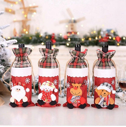 Funda navideña para botella 