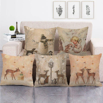 Funda de almohada navideña